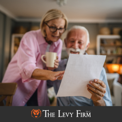 A couple reviews their estate planning documents